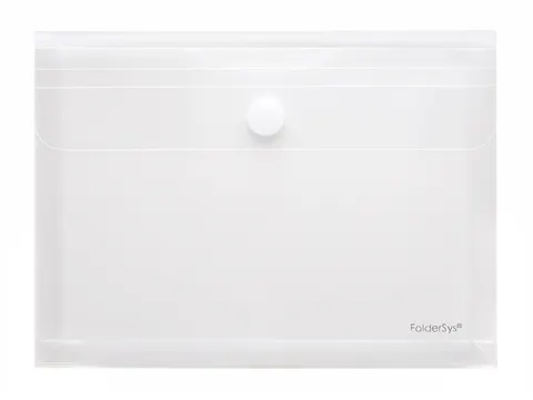 Enveloptas Foldersys A5 PP transp + expansievouw 30mm Velcro Omslag Me