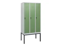 locker,HxBxD 1950x900x500mm,3vak,vak B 300mm,draaigrendel