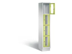 Lockerkast 1800x320x500mm 1x4 vakken Cilinderslot, Sokkel, RDS1108060