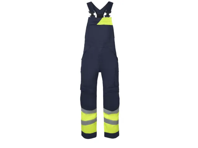 Havep 20439 Amerikaanse overall, houtskool/fluo geel, maat 56, per stu