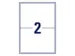 Etiquette ILC Avery 199,6x143,5mm blanche NP 25 feuilles 2 etiquettes