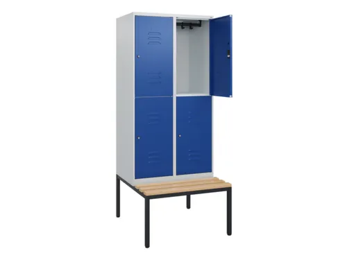 Dubbeldekse dekenkist,HxBxD 1950x800x815mm,2x2vak.,vak B 400mm