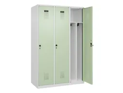 locker voor scheiding van kleding,HxBxD 1850x1200x500mm,3vak