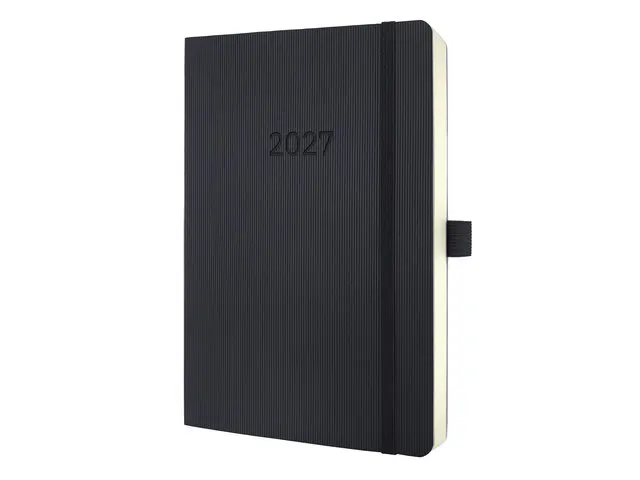 Dagagenda Conceptum A5 2027 (NL/FR/EN/DU) zwart Softcover