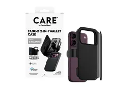 PanzerGlass CARE by Tango 2-in-1 Wallet Case Black w. MagSafe iP