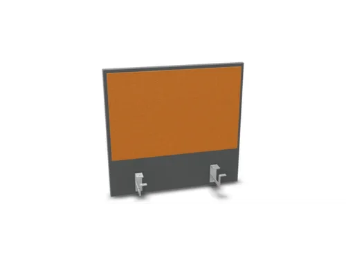 opzetpaneel bureau aanbouw achter MS-donkergrijs BN3005-geel 600mm