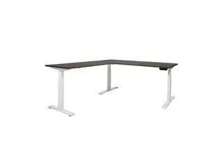 Elektrisch Hoekbureau Dextro Plus 160x200cm Frame Alu Blad Logan Eik - 1