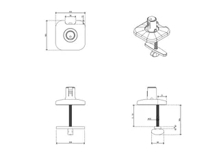 Viewprime bureaudoorvoer 65.810 bevestiging 810 Wit - 4