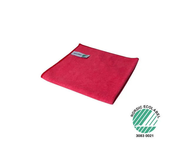 Microvezeldoek stretch 40x40cm Rood pak à 10 stuks