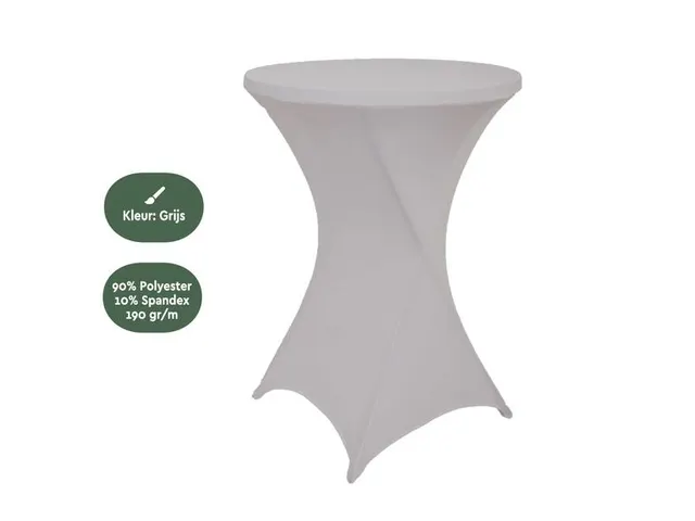 Statafelrok Grijs ⌀80cm
