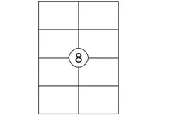 Etiket 105x74mm 8000 Stuks 1000 Vel