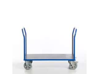 Platformwagen 1000kg Laadvlak 1200x800mm 2 Kopwanden Ral 5010 - 7