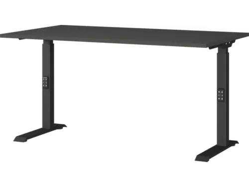 In hoogte verstelbaar bureau,HxBxD 680-910x1400x800mm,blad grafiet