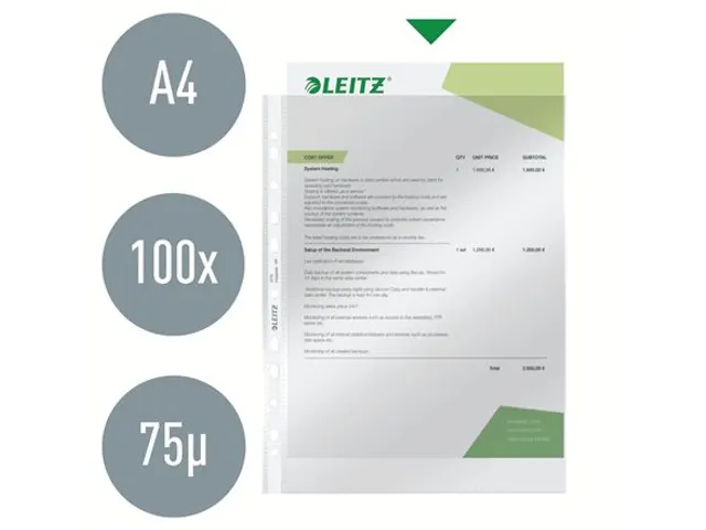 Showtas Leitz 47700002 Standaard A4 Pp 0.08mm 11-Gaats