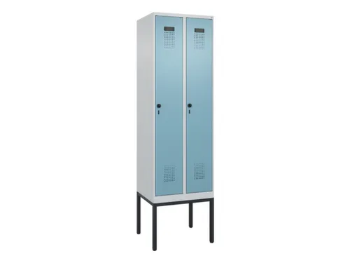 locker,HxBxD 2120x600x500mm,2vak,vak B 300mm,draaigrendel