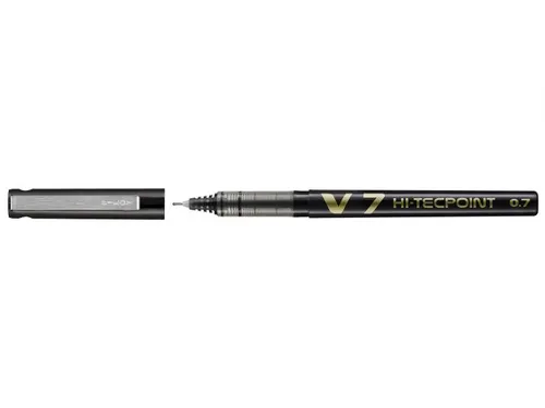Rollerpen Pilot Hi-Tecpoint V7 0.7mm Medium punt Zwart