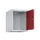 opzetkast,v. locker,1vak.,vak B 400mm,HxBxD 500x400x500mm,cilinderslot
