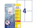 Étiquettes antimicrobien impr. 105x148mm, blanc, imprimant laser, cop