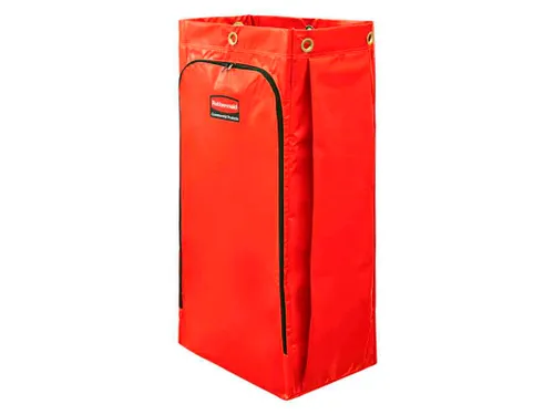 Recyclingzak met universeel symbool Rood