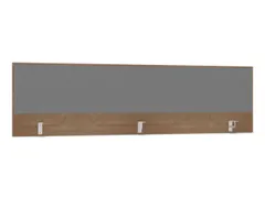 opzetpaneel,v. bureau,aanbouw achter,B 2000mm,NT-cherry,BN8078-grijs