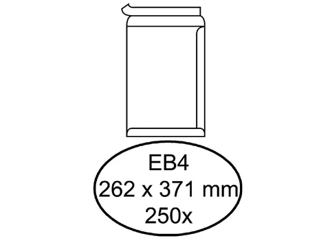 Envelop Quantore Akte Eb4 262x371mm 120gr Wit Zelfklevend