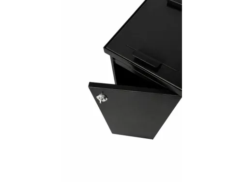Modulaire Afvalbak met Deur en Zakhouder 60 liter Mat Zwart
