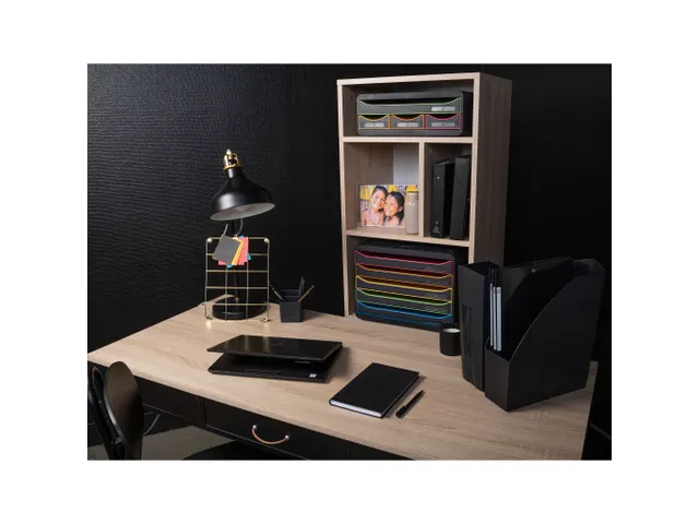 Module de classement Toolbox 4 tiroirs Black Office - Noir/arlequin