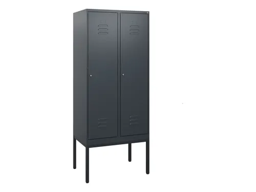 locker,HxBxD 1950x800x500mm,2vak,vak B 400mm,cil.-slot,voetonderstel