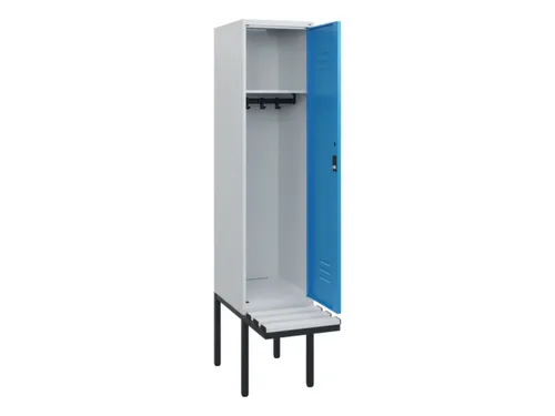 locker met bank,HxBxD 1950x400x815mm,1vak,vak B 400mm,cil.-slot
