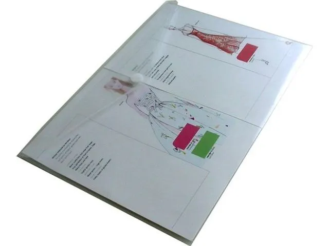 Documentenmap DIN Lang Liggend HFP Dwars A3 Wit Transparant 5 Stuks