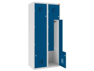 Z-garderobekast,HxBxD 1800x800x500mm,draaigrendel,romp RAL7035 - 1