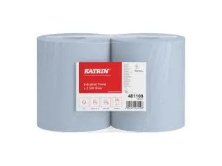 Poetsrol Katrin Classic 481108 verlijmd 2laags Blauw 2x500vel 22x20cm - 3