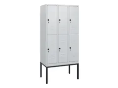 dubbeldekse locker,HxBxD 1950x900x500mm,3x2vak.,vak B 300mm