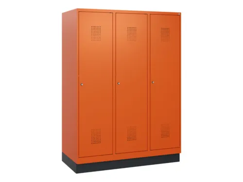 schoollocker,HxBxD 1630x1200x500mm,3vak,vak B 400mm,cil.-slot,sokkel
