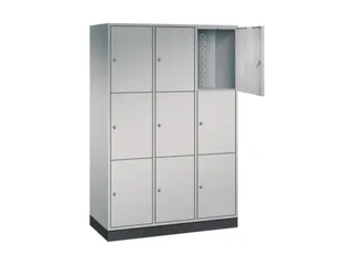 grootvolume-lockersysteem,HxBxD 1950x1220x500mm,3x3vakken,cil.-slot - 1