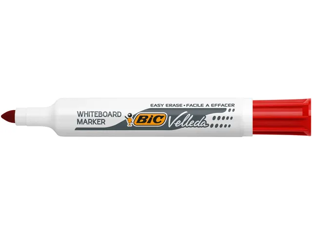 Whiteboardmarker Bic Velleda 1711 rond large rood