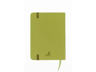 Schetsboek Kangaro A6 lime green PU HC 80 vel 140gr roomwit met elasti - 5