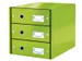 Ladenbox Leitz WOW Click & Store 3 laden groen 81% gerecycled karton