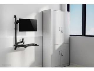 Neomounts WL90-325BL1 Zit-sta werkstation wand - 17-32 inch - 1-9 kg ( - 10