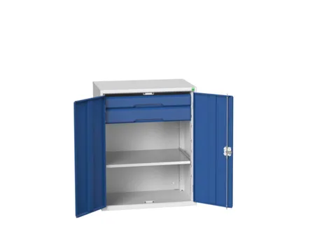 universele kast,HxBxD 1000x800x550mm,1xStalen bodem,2lade(n)