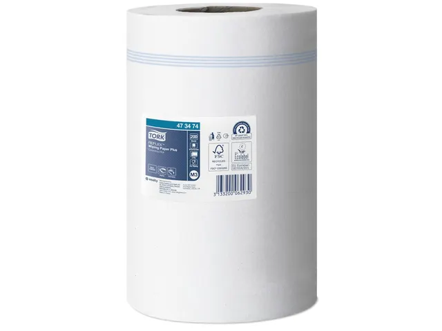 Tork 473474 Poetspapier M3 2-Laags Mini Centerfeed Smartcore Wit