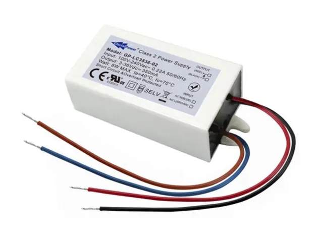 Schakelende LED-Voeding - 1 Uitgang - 8 W - 350mA - 3 ~ 36 VDC - Cons