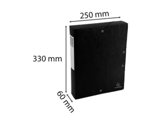 Klasseerdoos Scotten rug 60mm A4 zwart - 6