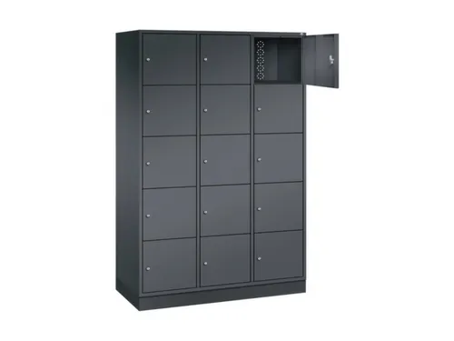 grootvolume-lockersysteem,HxBxD 1950x1220x500mm,3x5vakken,cil.-slot