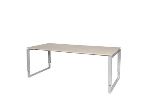 Domino Plus Bureau Hoogte Verstelbaar 2000x900mm Robson Eiken Alu