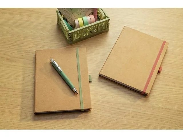 Carnet de notes Jolie A5 kraft Pure Mint blanc HC 192pag 100gr