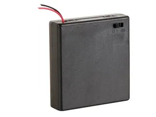Batterijhouder Voor 4 x AA-CEL (Met Draden) - 2