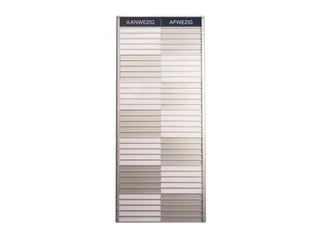 Menoor In-Uit bord 35 namen Aluminium Aanwezig/Afwezig Donkerblauw - 1