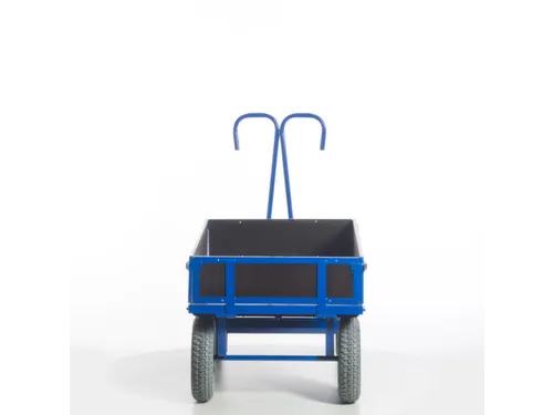 Handtrekwagen 4 Wielen 1000kg 1560x760mm Houten Wanden Luchtbanden