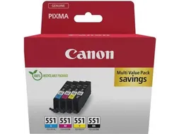 CLI-551 4-kleureninktcartridge 6509B016 Zwart Cyaan Geel Magenta